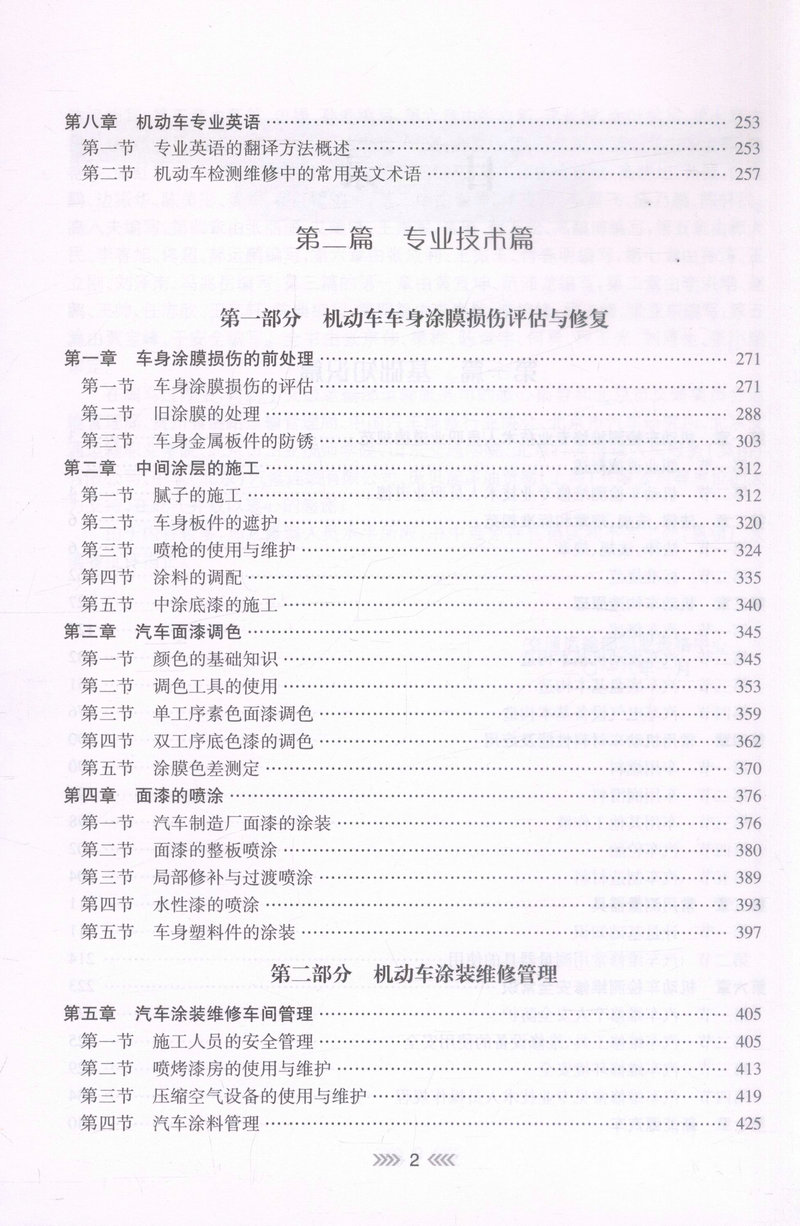 书摘图-书摘图3-机动车整形技术（检测维修工程师）-机动车涂装维修 全国机动车检测维修专业技术人员职业水平考试用书