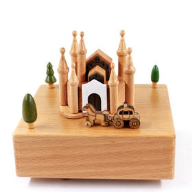 趣淘良品八音盒大号古堡风情大号 14CM/QT1780