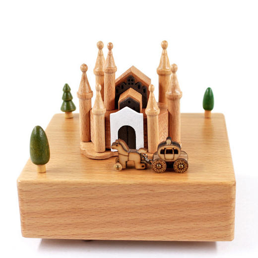 趣淘良品八音盒大号古堡风情大号 14CM/QT1780 商品图0