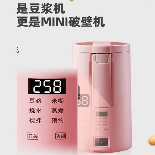 益可迷你破壁豆浆机干豆可打免滤直饮一键自动清洗6大功能 商品图1