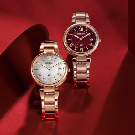 西铁城光动能不锈钢镀粉金色发表EO1192-59A 商品图5