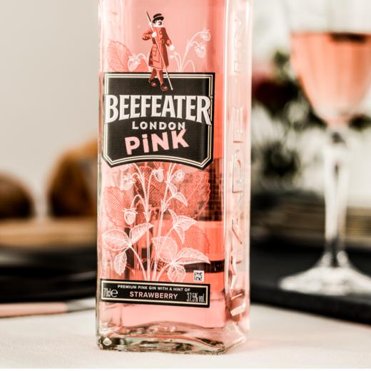 英国必富达粉红金酒风味配制酒700ml/012649 聚会轰趴轻松DIY各种专属粉酷口味 商品图1