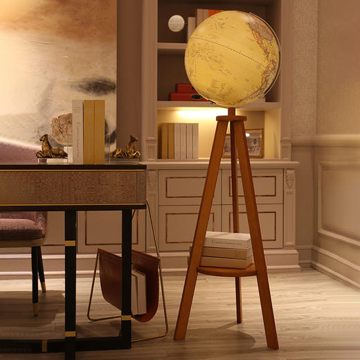 朋宸充电式触控灯仿古款三角架球仪17英寸/PC-9527HS3-17 商品图0