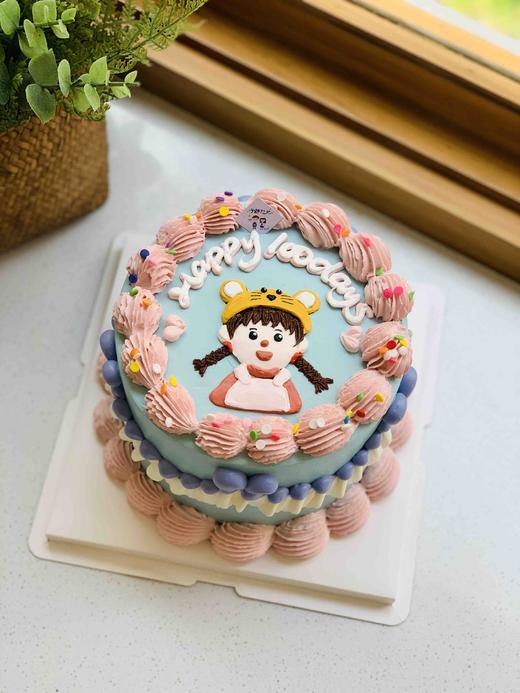 手绘女孩奶油蛋糕 下单前请仔细阅读商品详情 商品图1