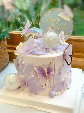 蝴蝶奶油蛋糕 下单前请仔细阅读商品详情