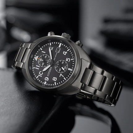 西铁城官方日本正品日期显示防水光动能时尚运动男表CA7047-86E 商品图3