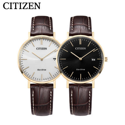 西铁城(CITIZEN)光动能男表官方正品时尚皮带日历款AU1083-13H 商品图1