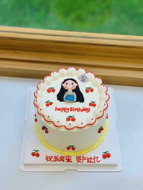 樱桃女孩奶油蛋糕 下单前请仔细阅读商品详情