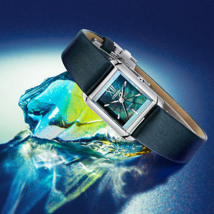 西铁城正品光动能复古小方盘女表EW5550-16N 商品图2