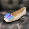 LFGJ 9501 平底蝴蝶结方头羊皮单鞋 商品缩略图1