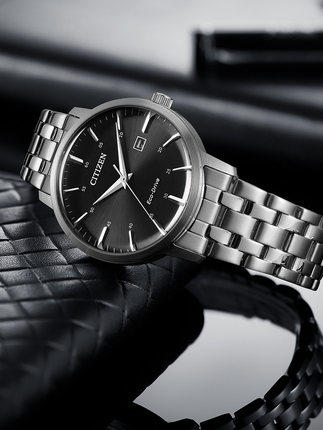 西铁城光动能腕表日本正品防水商务简约钢带男士手表BM7460-88E 商品图1