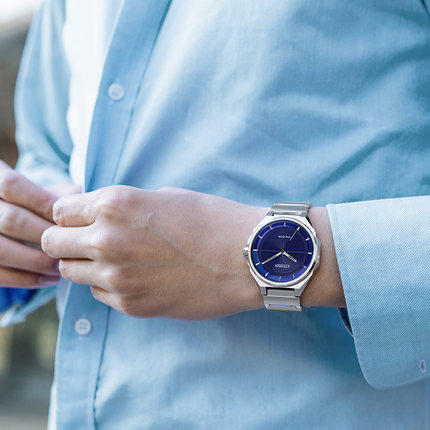 西铁城日本官方正品不锈钢表带商务男表BJ6531-86L 商品图1