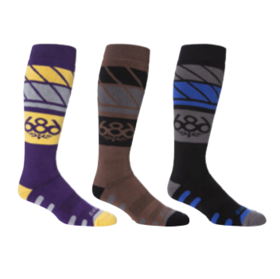 686 21-22 新款 Hemisphere Sock男款滑雪袜 3双装