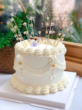 五星皇冠奶油蛋糕 下单前请仔细阅读商品详情