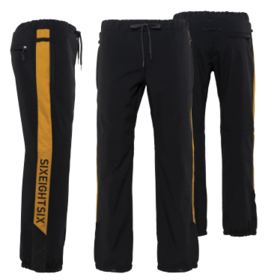 686 21-22 新款 Waterproof Track Pant男款滑雪长裤 黑色
