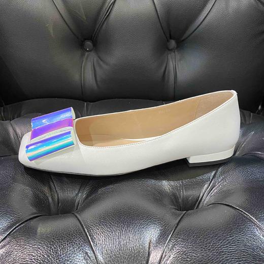 LFGJ 9501 平底蝴蝶结方头羊皮单鞋 商品图2