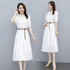 新款收腰连衣裙文艺气质V领连衣裙HR-LSNY2139 商品缩略图0