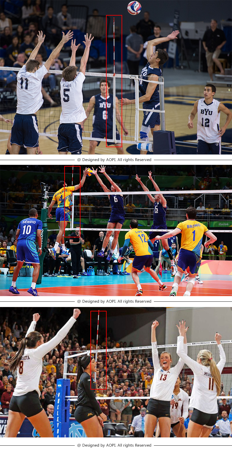 比赛排球标志杆排球标志带