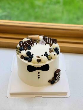 男士简洁奶油蛋糕 下单前请仔细阅读商品详情