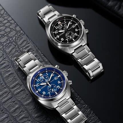 西铁城官方日本正品光动能防水休闲时尚夜光男表CA7040-85E 商品图2