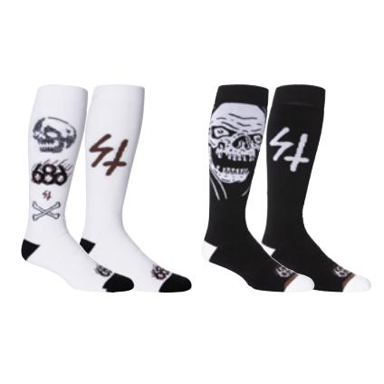 686 21-22 新款 Sketchy Tank Sock男款滑雪袜 2双装 商品图0