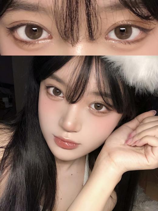 【白狮超推荐！】Mosiki旗下 · 甜酒褐｜奶茶色狗狗眼美瞳｜14.2mm参考着色属于中大直径 商品图13