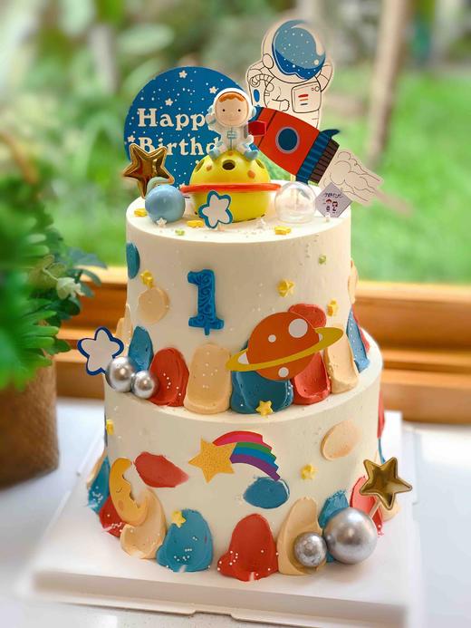 双层宇宙王子奶油蛋糕 下单前请仔细阅读商品详情 商品图1