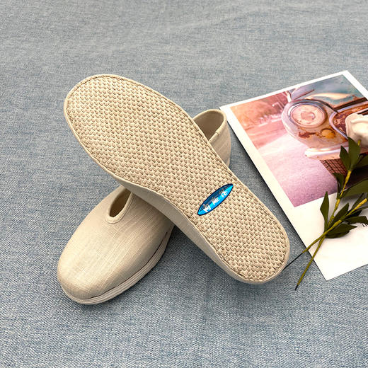 内联升女鞋手工单鞋千层底加密亚麻小元鞋8663A 商品图1