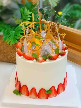 皇冠水果奶油蛋糕 下单前请仔细阅读商品详情