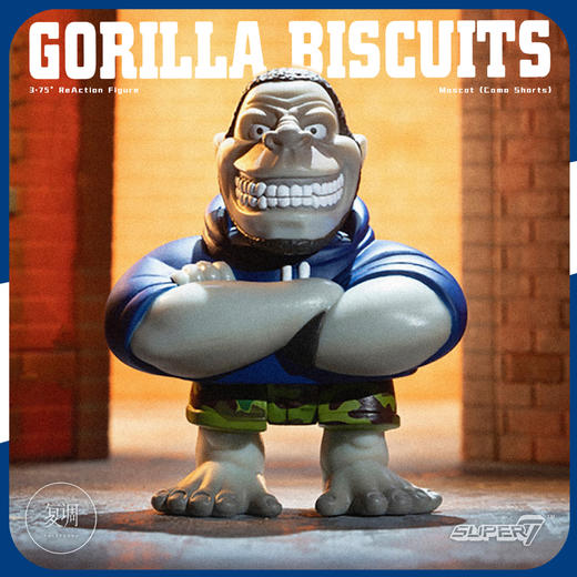 现货 Super7 Gorilla Biscuits 朋克乐队 3.75英寸 挂卡 商品图0