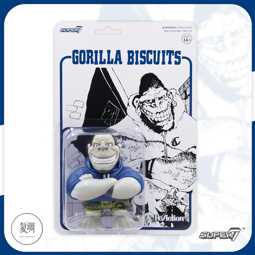 现货 Super7 Gorilla Biscuits 朋克乐队 3.75英寸 挂卡 商品图1