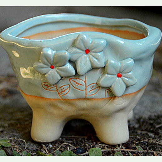 【为思礼合集】zakka花盆 花器 Q萌系列 萌宠家族 创意家居陶瓷迷你花盆 商品图14