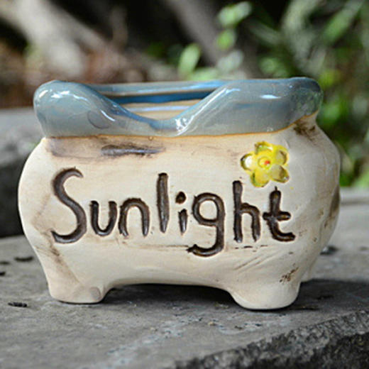 【为思礼合集】陶瓷花盆 创意美式风 多肉植物花盆  zakka花盆 商品图6