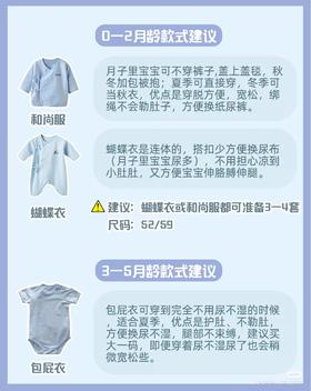 0~1岁宝宝衣服怎么选？选对不浪费