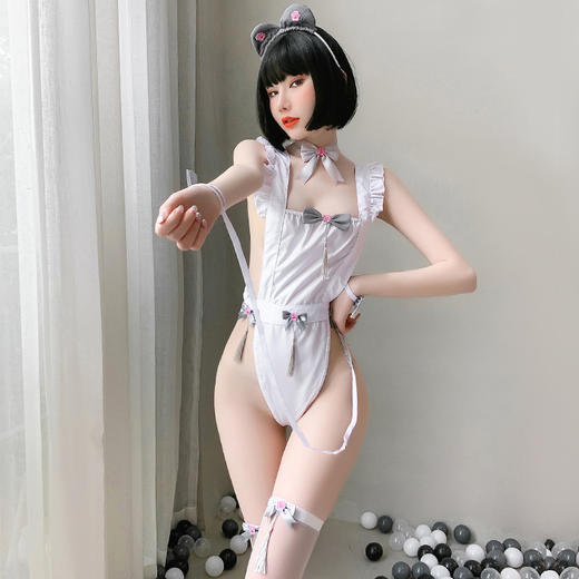 【萌熊宝宝】情趣内衣 制服 性感 日系 角色扮演 女仆 连体衣 套装 6944 商品图4