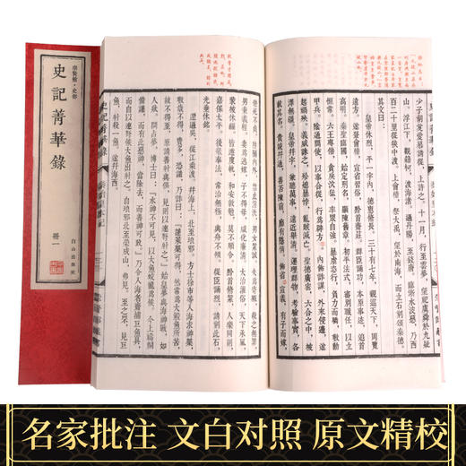 史记菁华录 一函六册 手工宣纸线装繁体竖排 商品图3