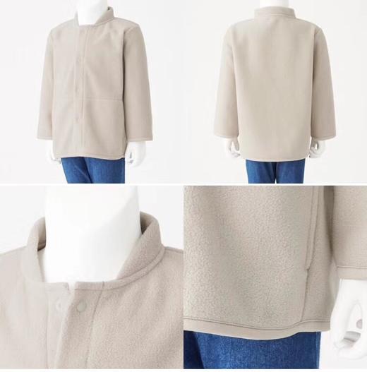 【摇粒绒儿童夹克】儿童春秋外套摇粒绒卫衣家居服纯色男女同款儿童夹克 商品图9