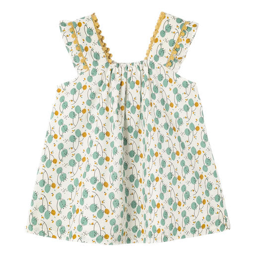 【纯棉碎花上衣】夏女童无袖上衣2021夏新款无袖吊带印花t恤 商品图6