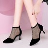 【服饰鞋包】韩版女镂空透气时装单鞋细跟拉链 商品缩略图0