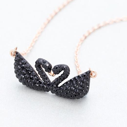  奥地利Swarovski 施华洛世奇 黑色双天鹅女士项链 5296468 商品图6