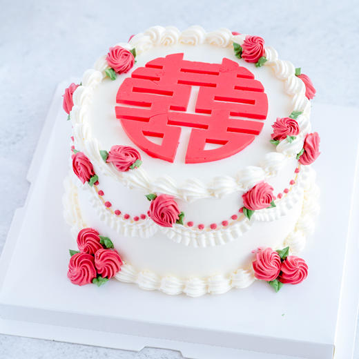 牛奶奶油蛋糕 喜蛋糕 婚礼蛋糕 牛奶奶油蛋糕13  大理同城送 商品图2