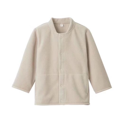 【摇粒绒儿童夹克】儿童春秋外套摇粒绒卫衣家居服纯色男女同款儿童夹克 商品图12