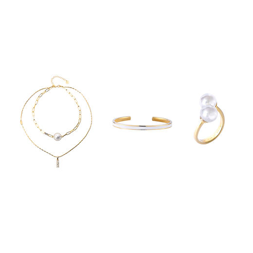 大英博物馆官方爱是永恒系列首饰珍珠项链戒指珐琅手镯简约创意 商品图4