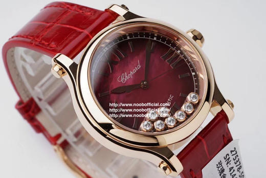 2021年新款！ZF强复刻之萧邦快乐钻石“中国红”，专柜新33mm全系火爆来袭！ZF瑞士精品级打磨还原正品1：1壳套.采用施华洛世奇水晶 .舞动的快乐钻 商品图1