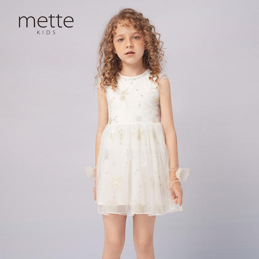 【女童公主网纱裙】夏季新品女宝无袖拼接印花裙亮片绣花A字裙 商品图3
