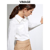 VIMAGE纬漫纪春季新款通勤气质简约直筒显瘦百搭衬衫上衣女VA2109115 商品缩略图2
