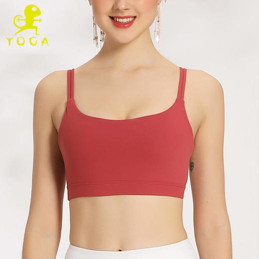 壁虎瑜伽NO.53素秋纯色简约Bra（有胸垫） 商品图0