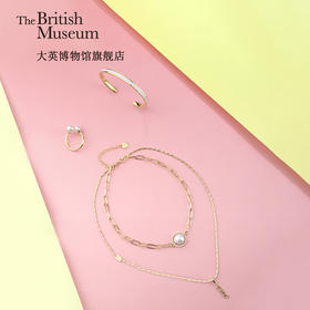 大英博物馆官方爱是永恒系列首饰珍珠项链戒指珐琅手镯简约创意