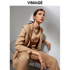 VIMAGE纬漫纪春季新款时尚复古中性百搭通勤显瘦西装外套女VA2103107 商品缩略图0