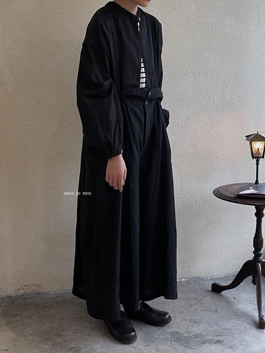 （5折）AU garcons浅棕/黑绑带上衣 商品图5